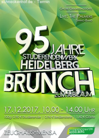 95 Jahre Studierendenwerk Heidelberg! De Werbeplakat