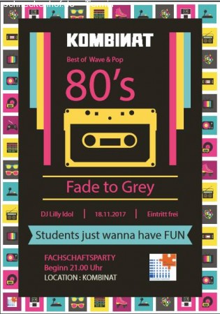 Fade To Grey - Best Of 80s Pop & Wave Werbeplakat