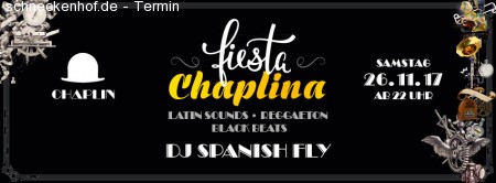 Fiesta Chaplina - Latin/Reggaeton/Black Werbeplakat