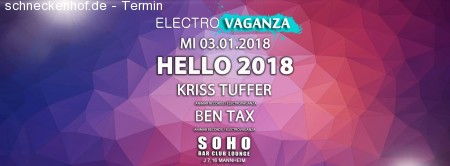 Electrovaganza • Kriss Tuffer & Ben Tax Werbeplakat