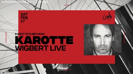 Karotte's Birthday mit Wigbert Live Werbeplakat