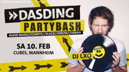 DASDING Partybash | CUBES Mannheim Werbeplakat