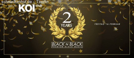 BLACK N BLACK - 2 Years - Koi Club Werbeplakat