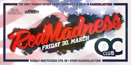 Red Madness Germany's Famous Hip Hop Eve Werbeplakat