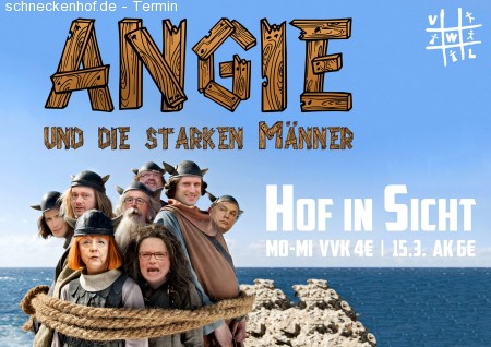 Angie Und Die Starken Männer - Fotobox Werbeplakat