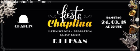 Fiesta Chaplina - Latin/Reggaeton/Black Werbeplakat