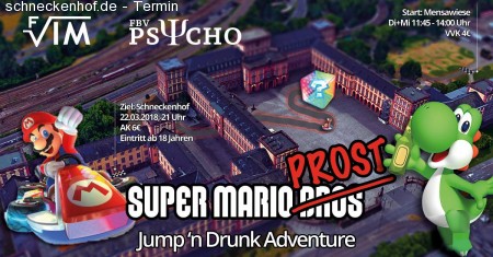 Super Mario Prost - Jump'n Drunk Werbeplakat