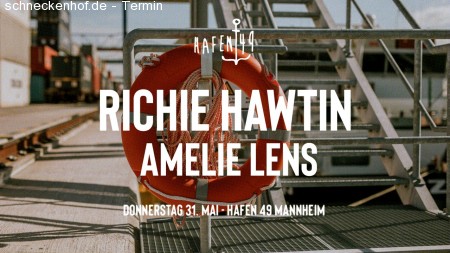 Richie Hawtin & Amelie Lens am Hafen49 Werbeplakat