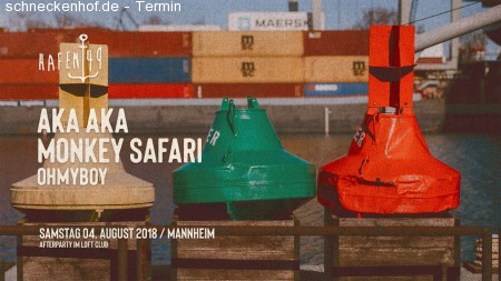 Aka Aka & Monkey Safari am Hafen 49 Werbeplakat