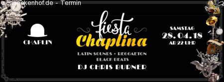 Fiesta Chaplina - Latin & Reggaeton Werbeplakat