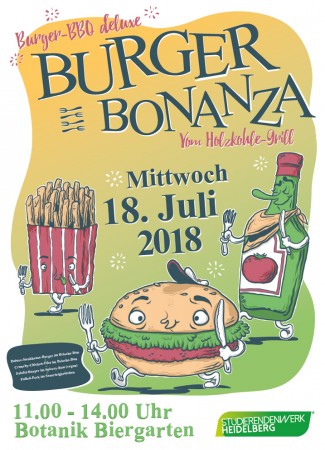 Botanik-Burger-Bonanza Werbeplakat