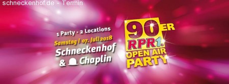 RPR1. 90ER Open Air Party Werbeplakat