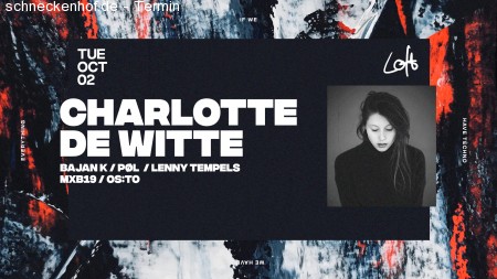Charlotte De Witte Werbeplakat