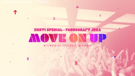 Move On Up: Ersti Special Fachschaft Jur Werbeplakat