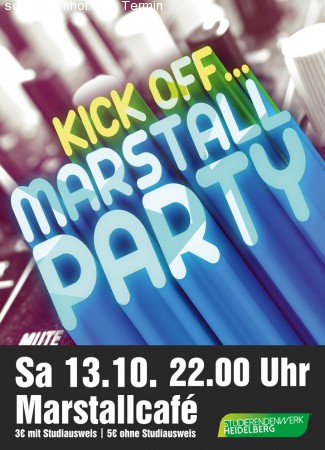 Kick-off-Marstallparty Werbeplakat