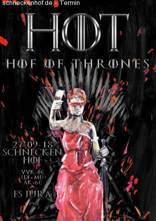 HOT - Hof of Thrones Werbeplakat