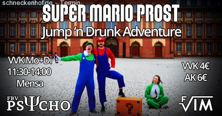SuperMarioProst - Jump'n Drunk Adventure Werbeplakat