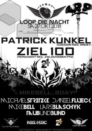 Loop die Nacht w/ P. Kunkel und Ziel100 Werbeplakat
