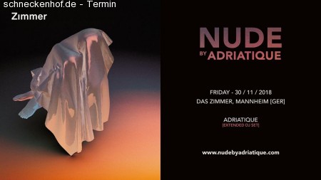 Nude by Adriatique im Zimmer Werbeplakat