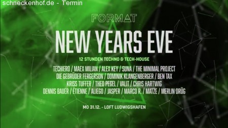 Format pres. New Years Eve 2019 at Loft Werbeplakat
