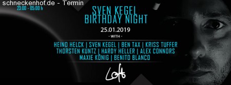 Sven Kegel Birthday Night Werbeplakat