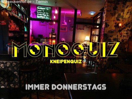 monoQuiz - Das Kneipenquiz im Jungbusch Werbeplakat