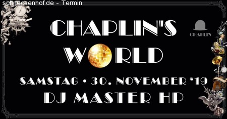 Chaplin's World mit DJ Master HP Werbeplakat