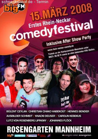 Rhein-Neckar Comedy Festival Werbeplakat