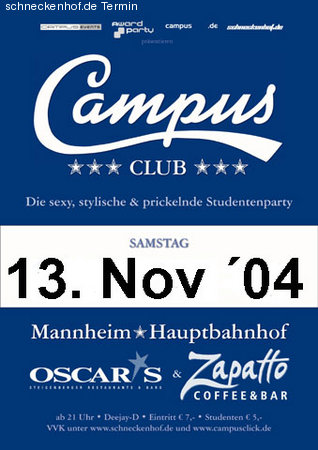 Campus Club XII Werbeplakat