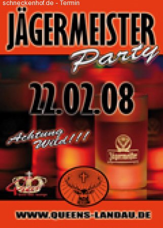 Jägermeister-Party Werbeplakat