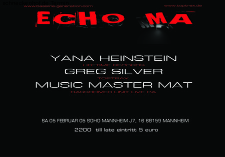 echo ma Werbeplakat