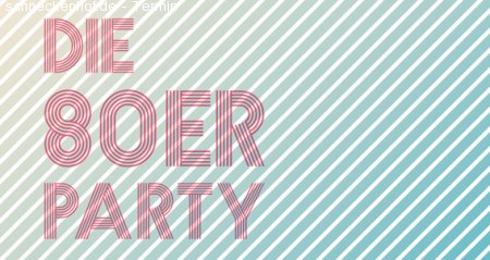 80er Party Werbeplakat