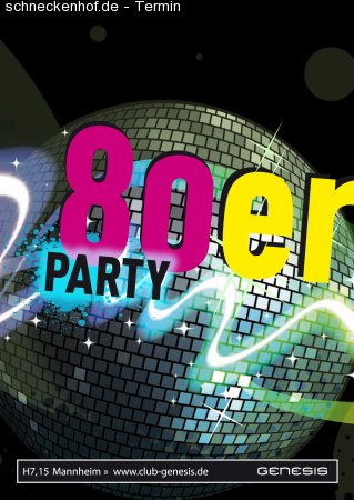 80er Party - best of Werbeplakat