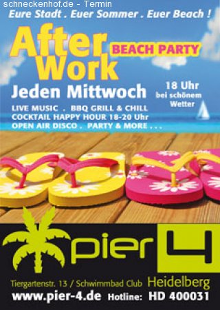 After Work Beach Party Werbeplakat