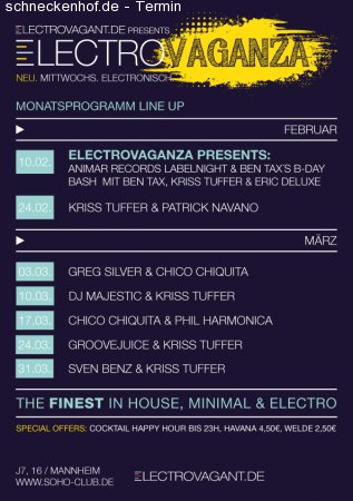 Electrovaganza Werbeplakat