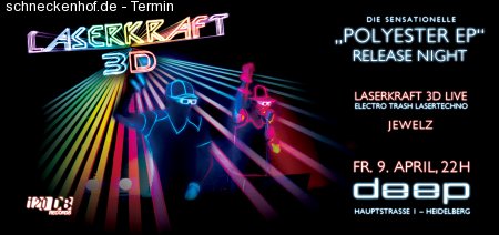 Laserkraft 3D  Polyester EP Release Werbeplakat