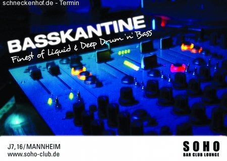 Basskantine  Raumklang Werbeplakat