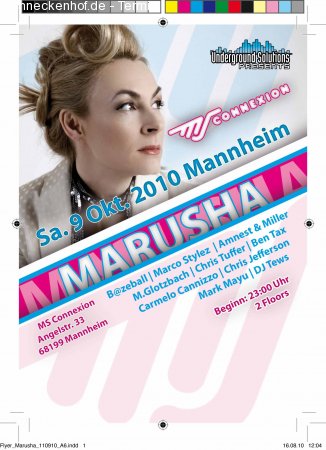 Marusha Werbeplakat