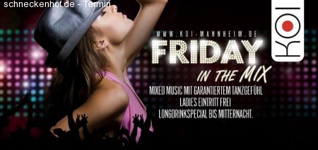 FRIDAY in the MIX Werbeplakat