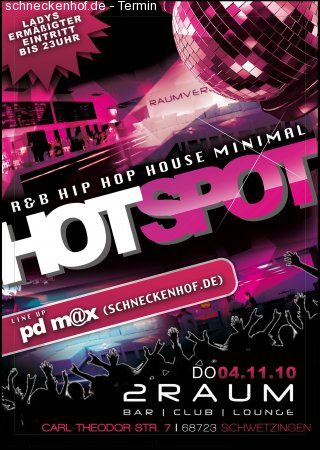 Hot Spot / @2Raum / pd m@x / Werbeplakat