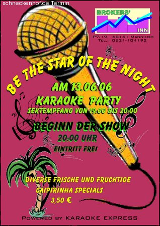 Karaoke Party Werbeplakat