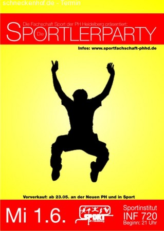 PH Sportlerparty Werbeplakat