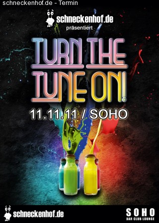 turn the tuNE ON! Werbeplakat