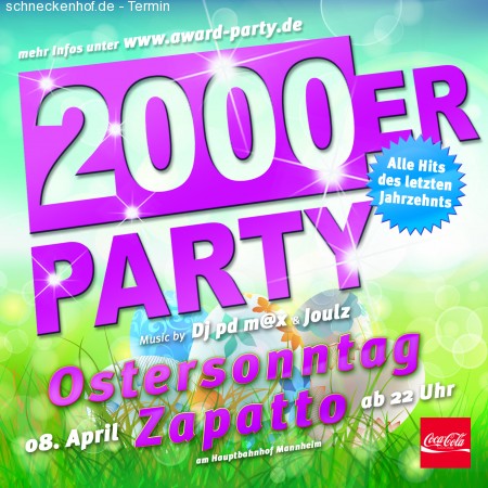 2000er Oster Party Werbeplakat