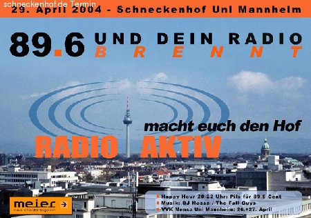 RadioAktiv macht euch den Hof Werbeplakat