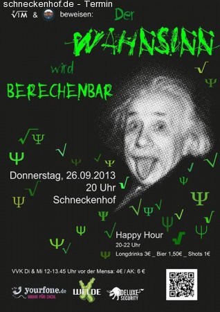 Der Wahnsinn wird berechenbar! Werbeplakat