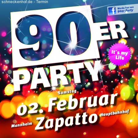 90er Party Werbeplakat