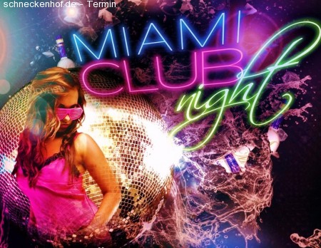 MIAMI CLUB NIGHT Werbeplakat