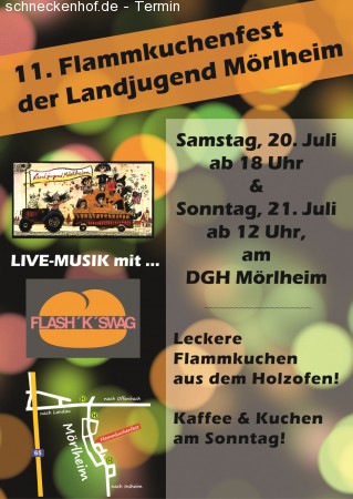 11. Mörlheimer Flammkuchenfest Werbeplakat