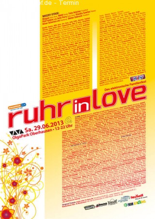 Bustour Ruhr in Love 2013 Werbeplakat